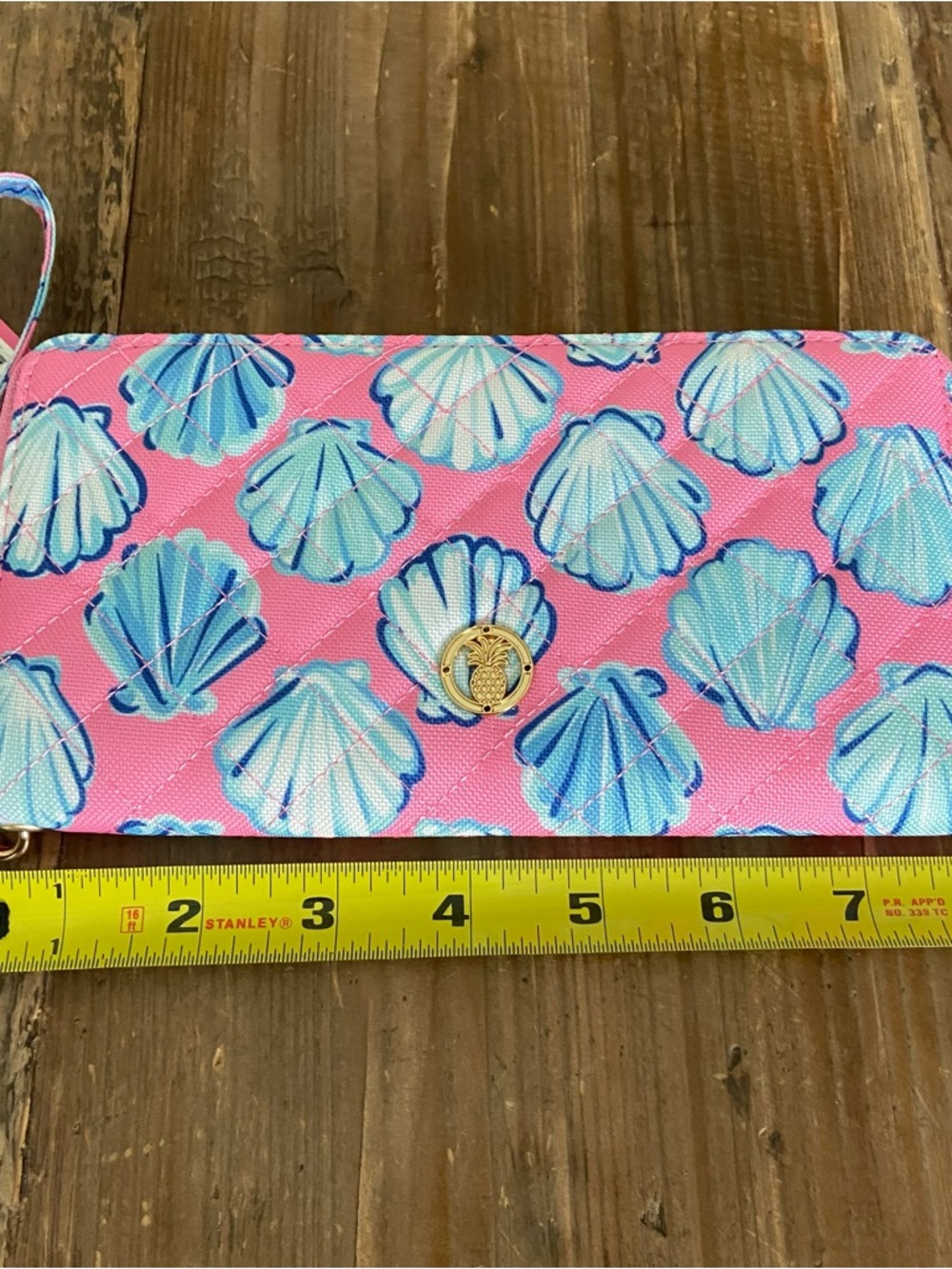 Simply Southern Pink Seashell Wristlet Wallet Card Holder  NWT - Picture 5 of 5